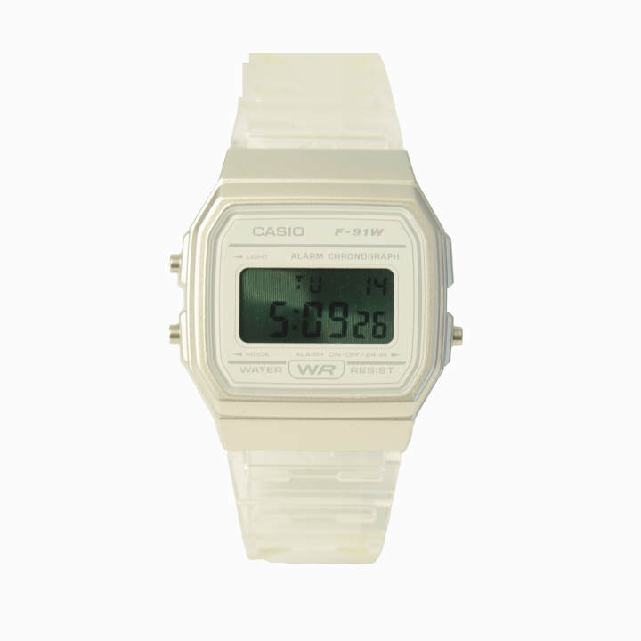 CASIO CASIO Custom Collection Quartz Movement Resin Strap Watch Unisex Green Dial