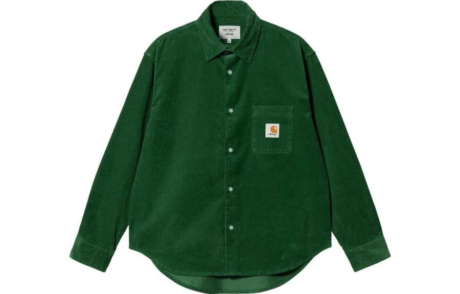 Carhartt WIP X Awake NY Carhartt WIP X Awake NY Shirts Unisex Green Lapel Moderate Other