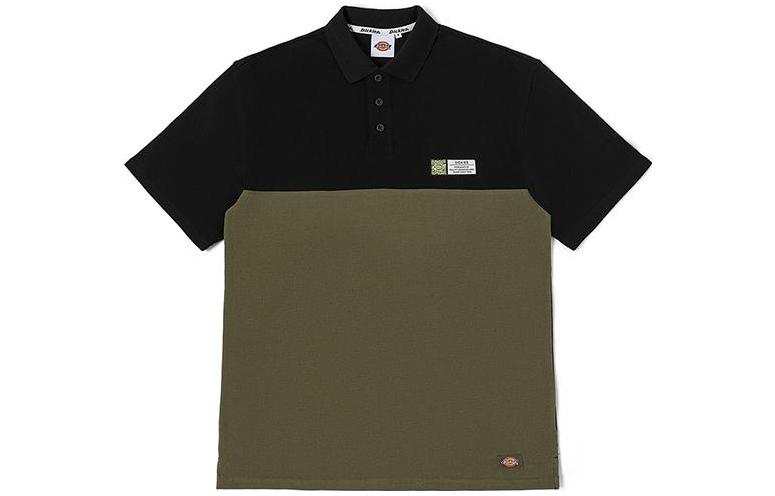 Dickies Polo Shirts Men's Black Lapel Moderate Straight Fit