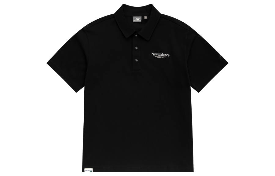 New Balance New Balance Logo Polo Shirt Men's Black