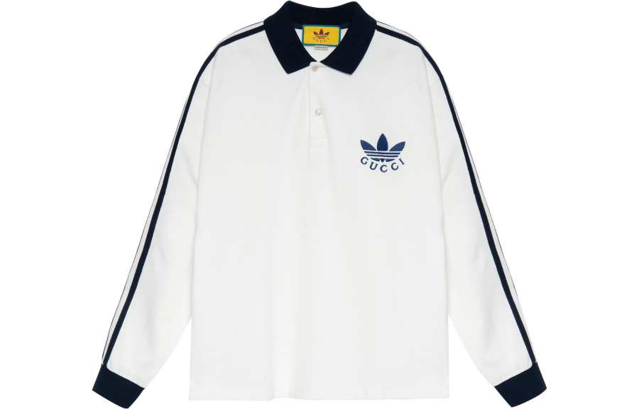 GUCCI x Adidas Originals SS23 Polo Shirt Men's White