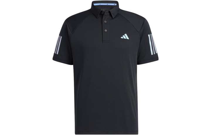 Adidas Adidas Polo Shirts Men's Black Polo Collar Moderate Straight Fit