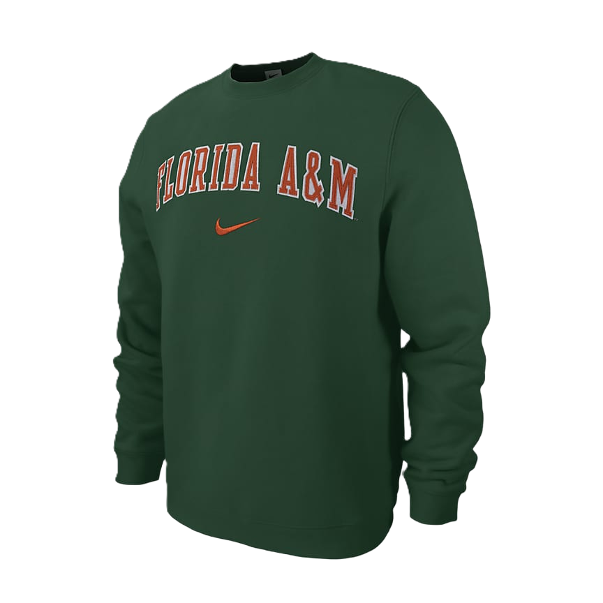 Nike Nike College FAMU Club Fleece Sweatshirt Men's Canyon Green