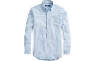 Ralph Lauren Shirts Men's Blue Pointed Collar Moderate Other