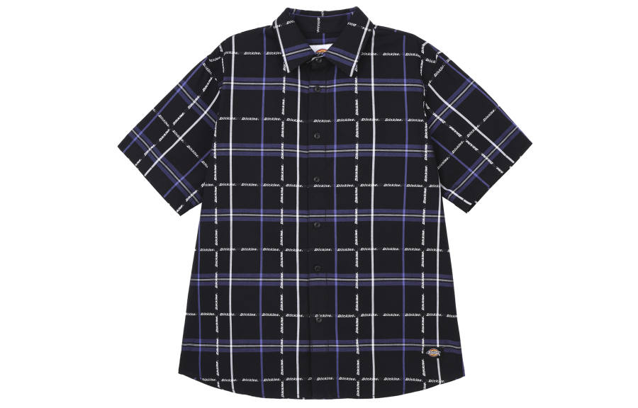 Dickies Shirts Men's Black Lapel Moderate Shirt