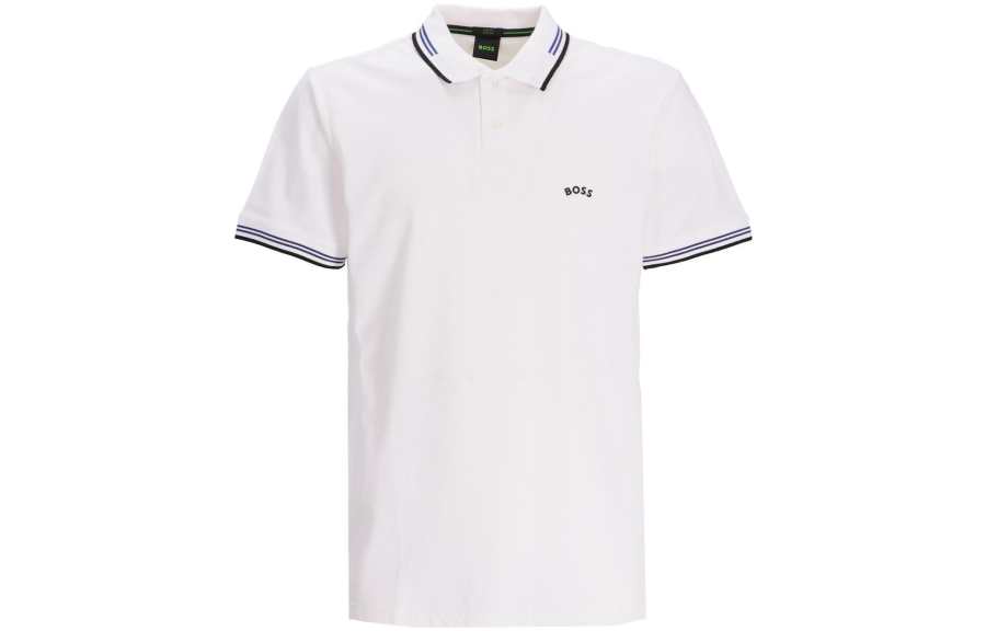 HUGO BOSS 【Replicated_PMPrevious Season】logo-flocked piqué polo shirt