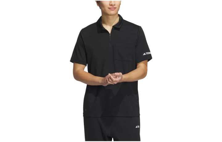 Adidas Adidas National Geographic Co branded Section Polo Shirt Men's Black