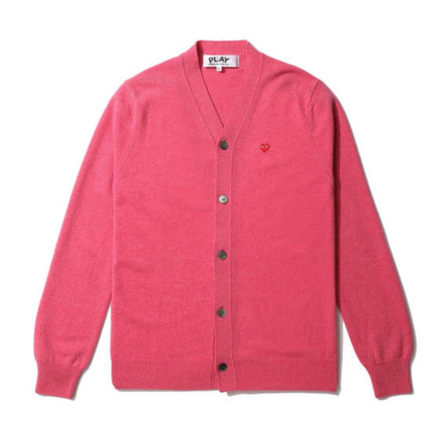 CDG Play Knitwear Unisex Pink Crew Neck Moderate