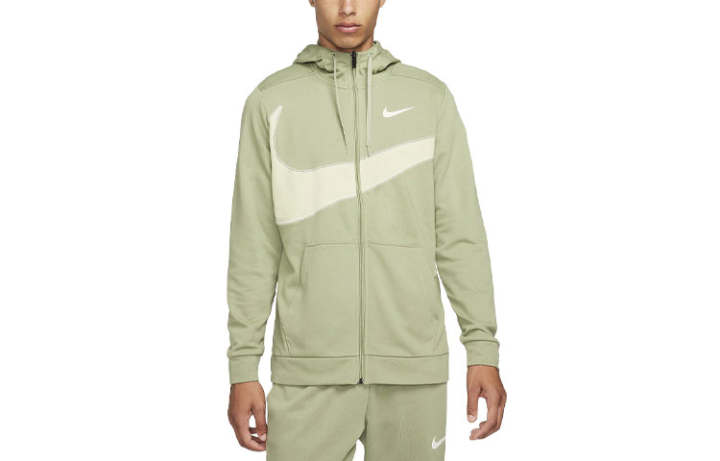 Nike Nike Sweatshirts Men's Green Hooded Moderate Regular