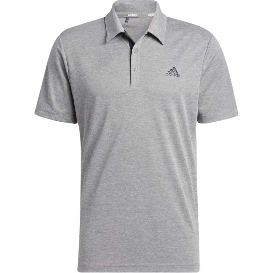 Adidas Adidas Polo Shirts Men's Gray Polo Collar Moderate Straight Fit