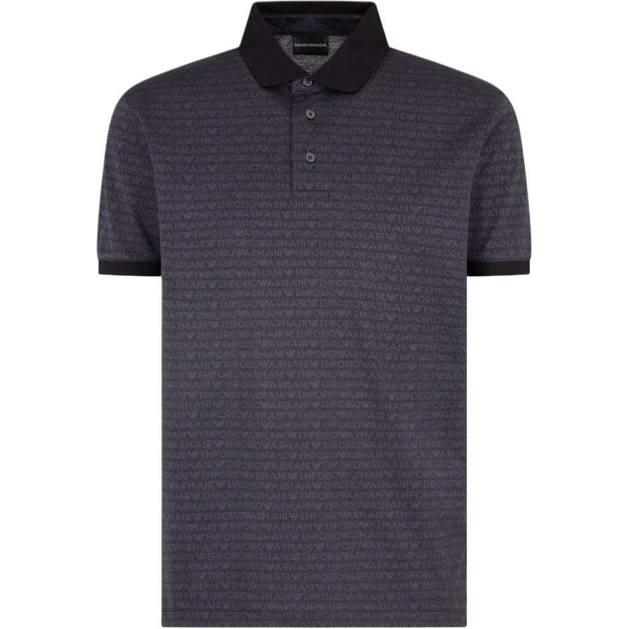 Emporio Armani logo-jacquard polo shirt