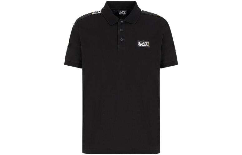 EMPORIO ARMANI EA7 SS23 Polo Shirt Men's Black