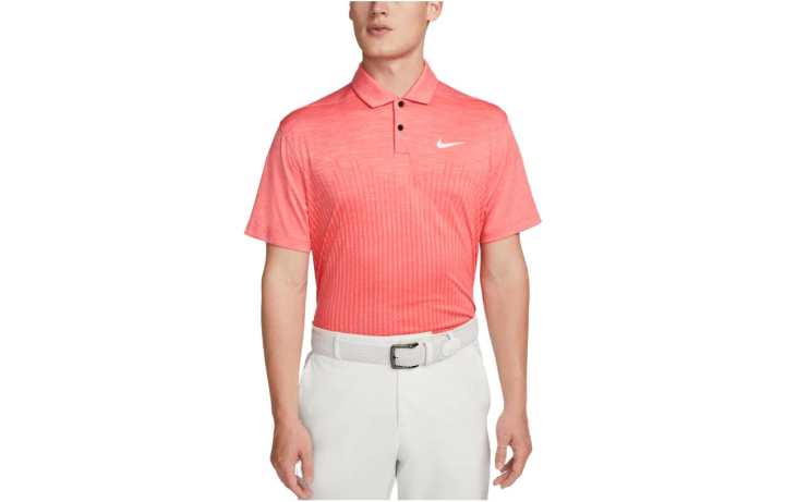 Nike Nike Polo Shirts Men's Pink Polo Collar Moderate Straight Fit