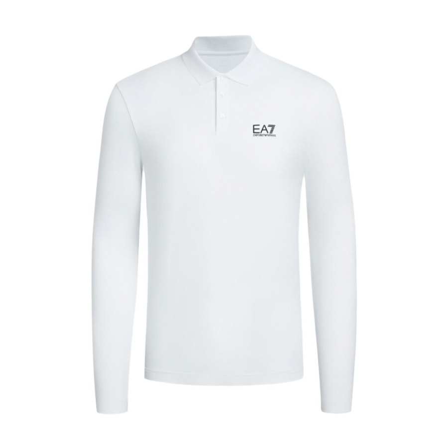 EMPORIO ARMANI Ea7 EMPORIO ARMANI Logo Printed Long Sleeved Polo Shirt