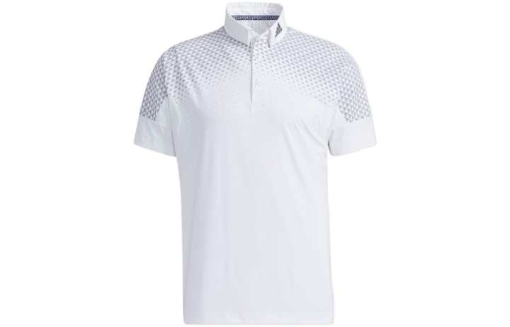 Adidas Adidas Polo Shirts Men's White Polo Collar Moderate Straight Fit