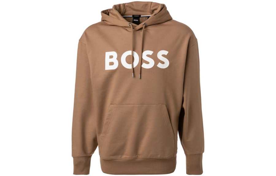 HUGO BOSS Boss HUGO BOSS Logo Printed Drawstring Hoodie