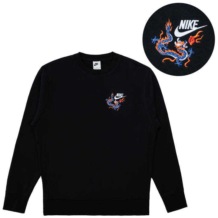 Nike Nike Sweatshirts Unisex Black Crew Neck Moderate Regular