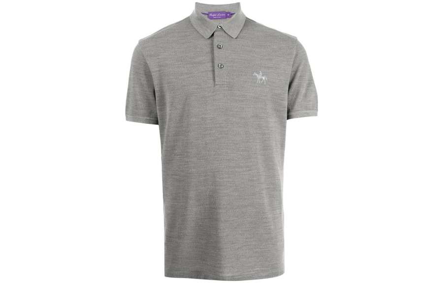 Ralph Lauren Purple Label FW23 Polo Shirt Men's Gray