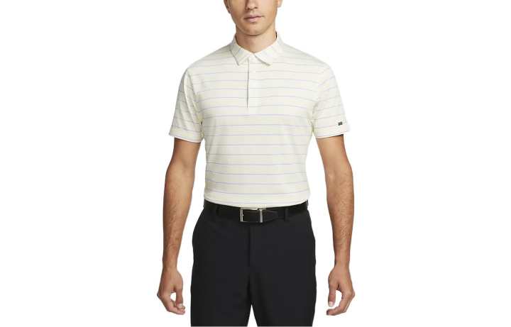 Nike Nike Polo Shirts Men's Beige Polo Collar Moderate Straight Fit