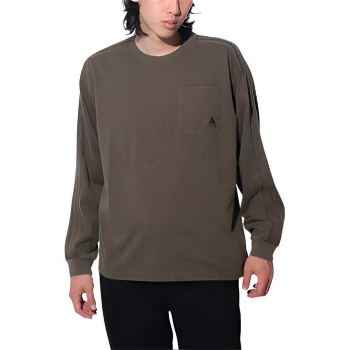 Adidas Adidas Sweatshirts Men's Brown Crew Neck Moderate Regular
