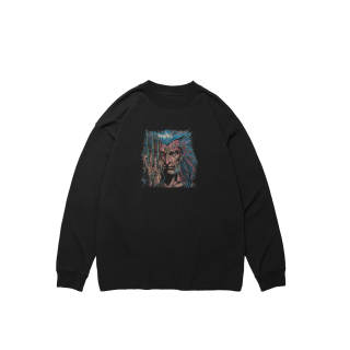 XVESSEL Sweatshirts Unisex Black Crew Neck Moderate Regular