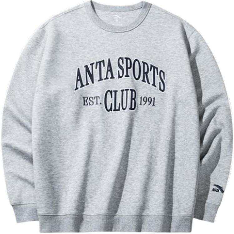 Anta Sports Life Collection Sweatshirt Men's Gray Heather Gray