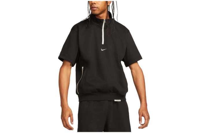 Nike Nike Sweatshirts Men's Black Stand Collar Moderate Regular
