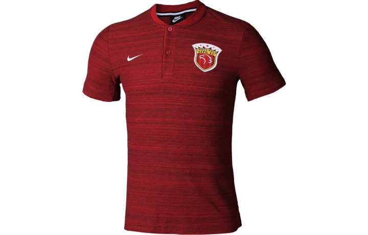 Nike Nike Polo Shirts Men's Red Crew Neck Moderate Straight Fit
