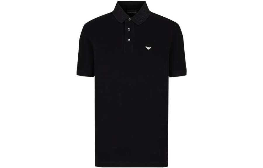 EMPORIO ARMANI FW22 Polo Shirt Men's Black