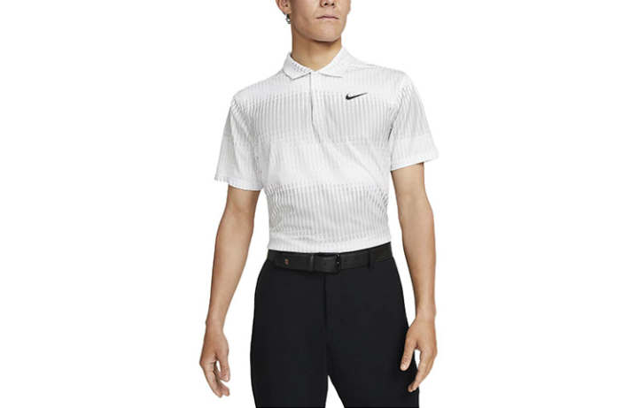 Nike Nike Polo Shirts Men's White Polo Collar Moderate Straight Fit