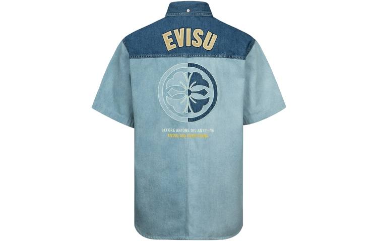 EVISU EVISU Logo-embroidered Denim Shirt