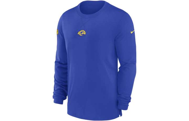 Nike Nike Los Angeles Rams Sideline Team Issue Men's Nike Dri FIT Nfl Long Sleeve T Shirt