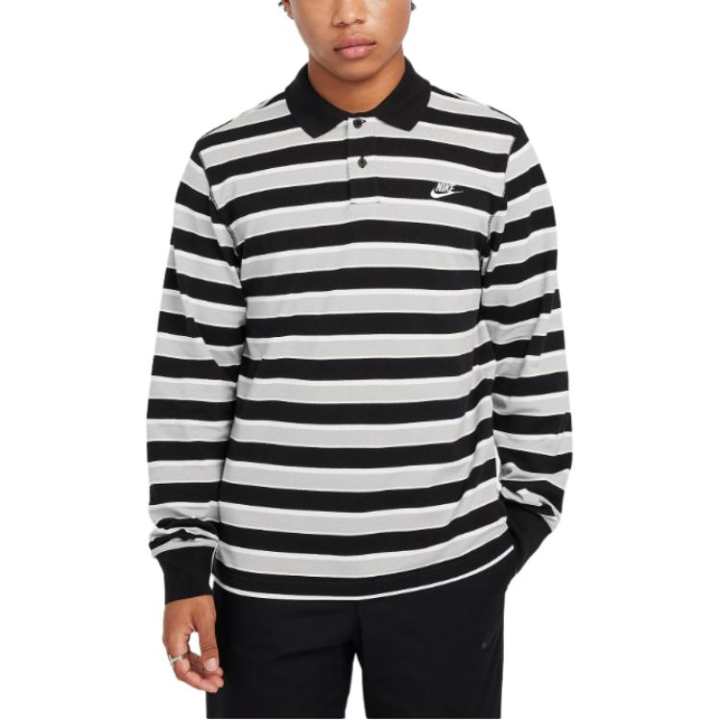 Nike Nike Club Men's Long Sleeve Striped Polo
