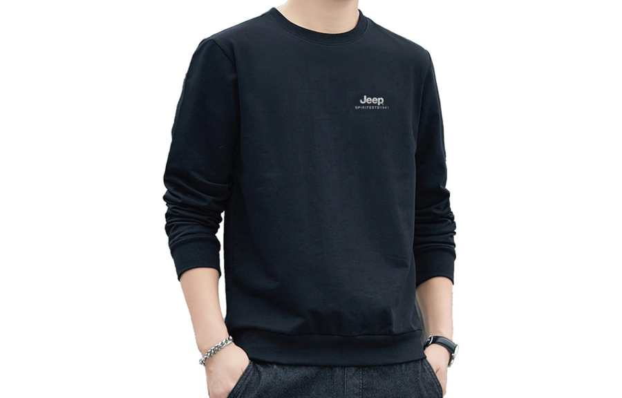 JEEP SPIRIT Sweatshirts Men's Crew Neck Moderate Regular