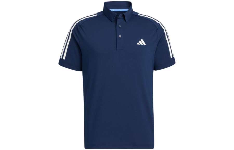 Adidas Adidas Polo Shirts Men's Navy Blue Polo Collar Moderate Straight Fit