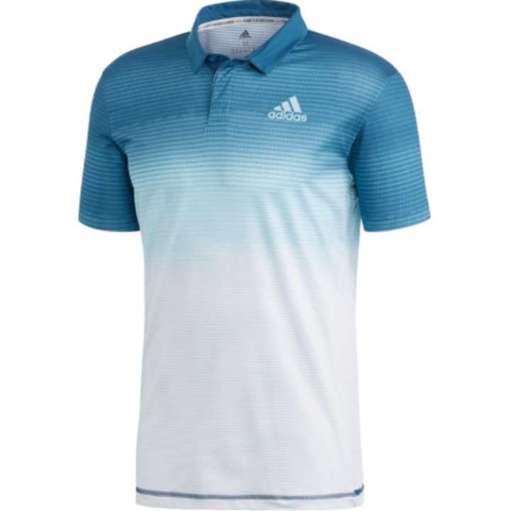 Adidas Adidas Polo Shirts Men's Blue Polo Collar Moderate