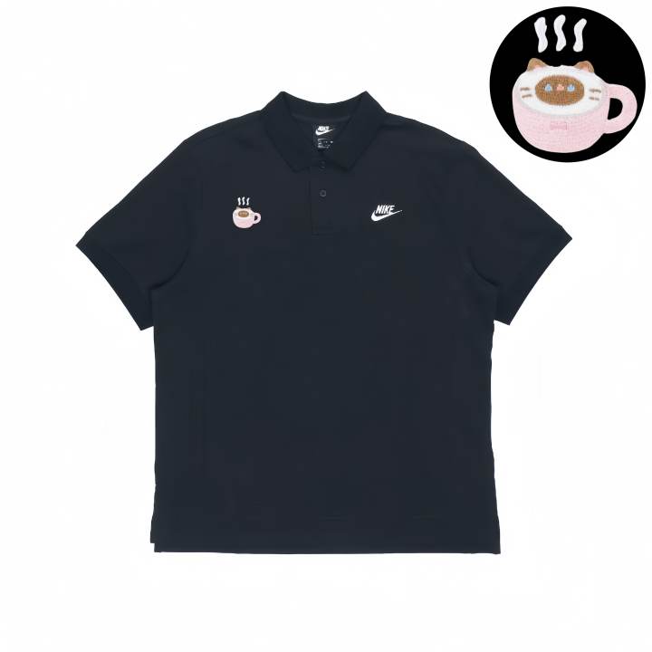 Nike Nike Polo Shirts Unisex Black Polo Collar Moderate