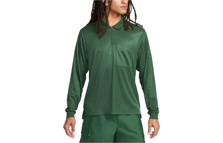 Nike Nike SPORTSWEAR TECH PACK Polo Shirts Men's Green Polo Collar Moderate Straight Fit