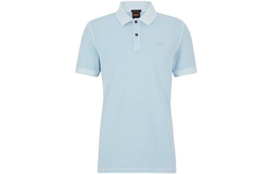 HUGO BOSS Polo Shirt Men's Light Blue