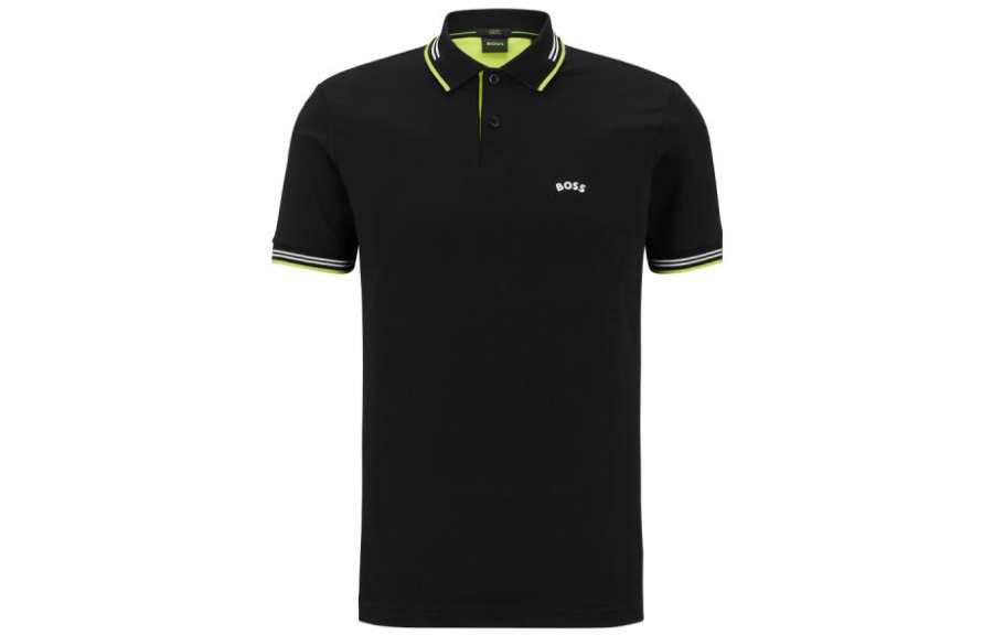 HUGO BOSS 【Best of: PromotionsPrevious Season】logo-print cotton polo shirt