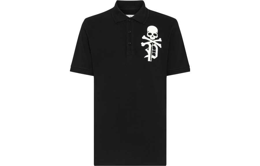 Philipp Plein Skull & Bones piqué polo shirt