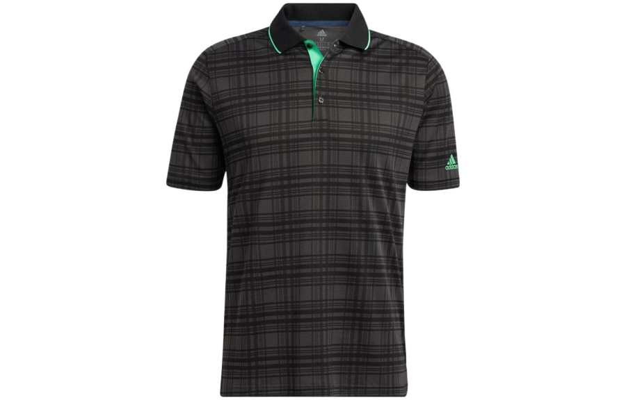 Adidas Adidas Polo Shirts Men's Charcoal Gray Polo Collar Moderate Straight Fit