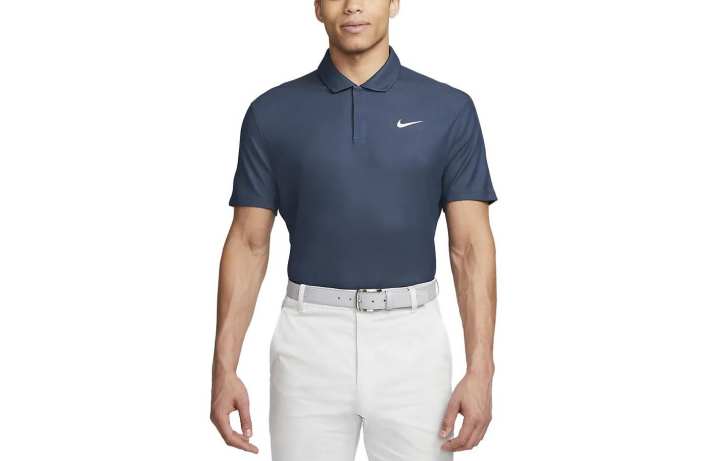 Nike Nike Polo Shirts Men's Dark Blue Polo Collar Moderate Straight Fit
