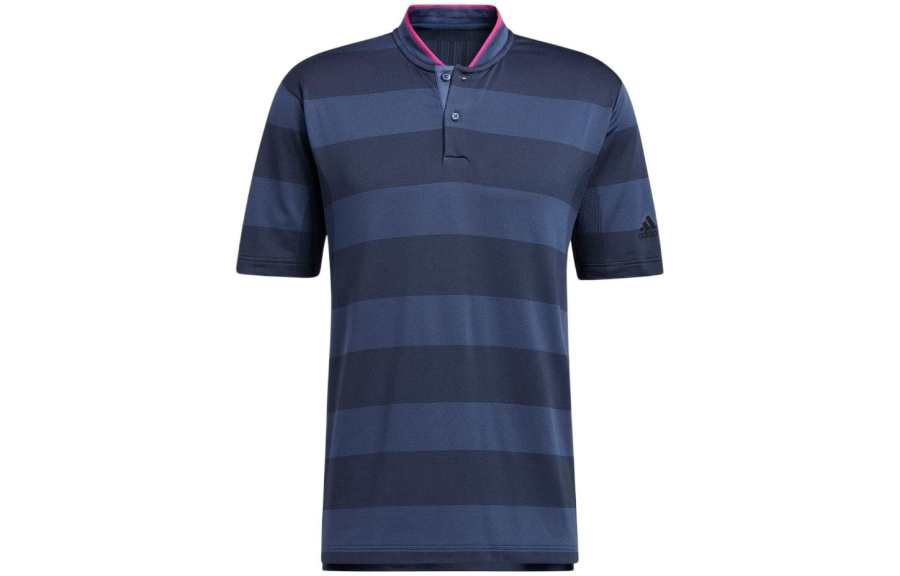 Adidas Adidas Polo Shirts Men's Blue Polo Collar Moderate Straight Fit