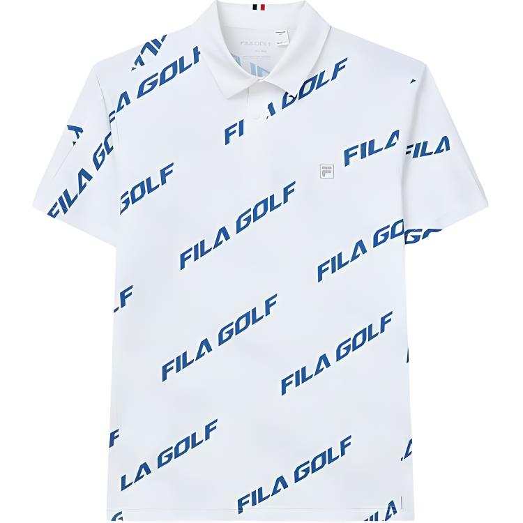 FILA Golf Polo Shirt Men's All Over Print