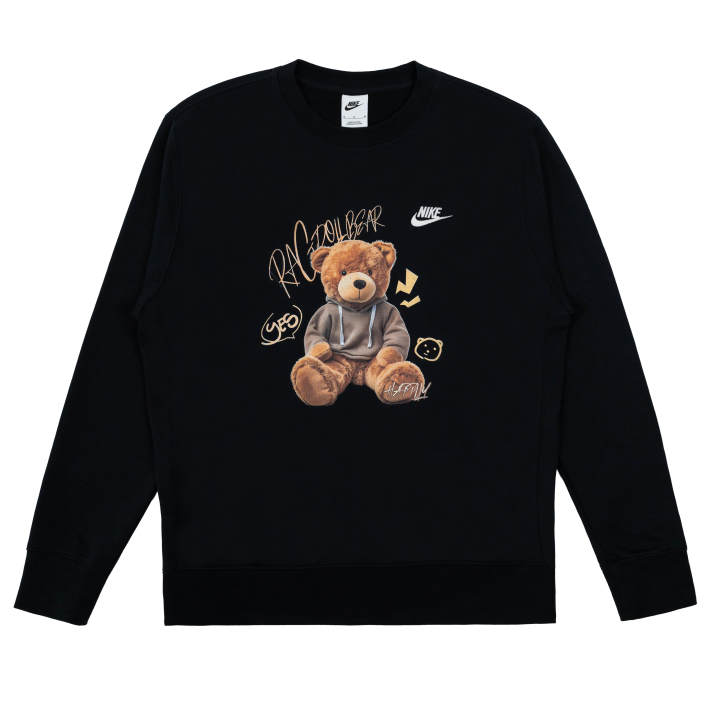 Nike Nike Sweatshirts Unisex Black Crew Neck Moderate Regular