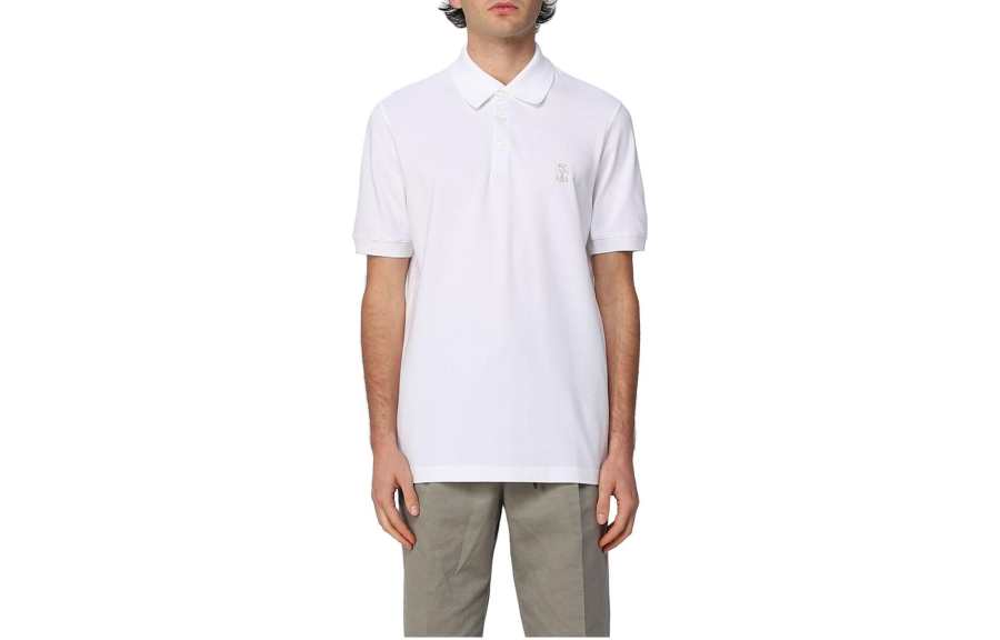 Brunello Cucinelli 【Previous Season】logo-print cotton polo shirt