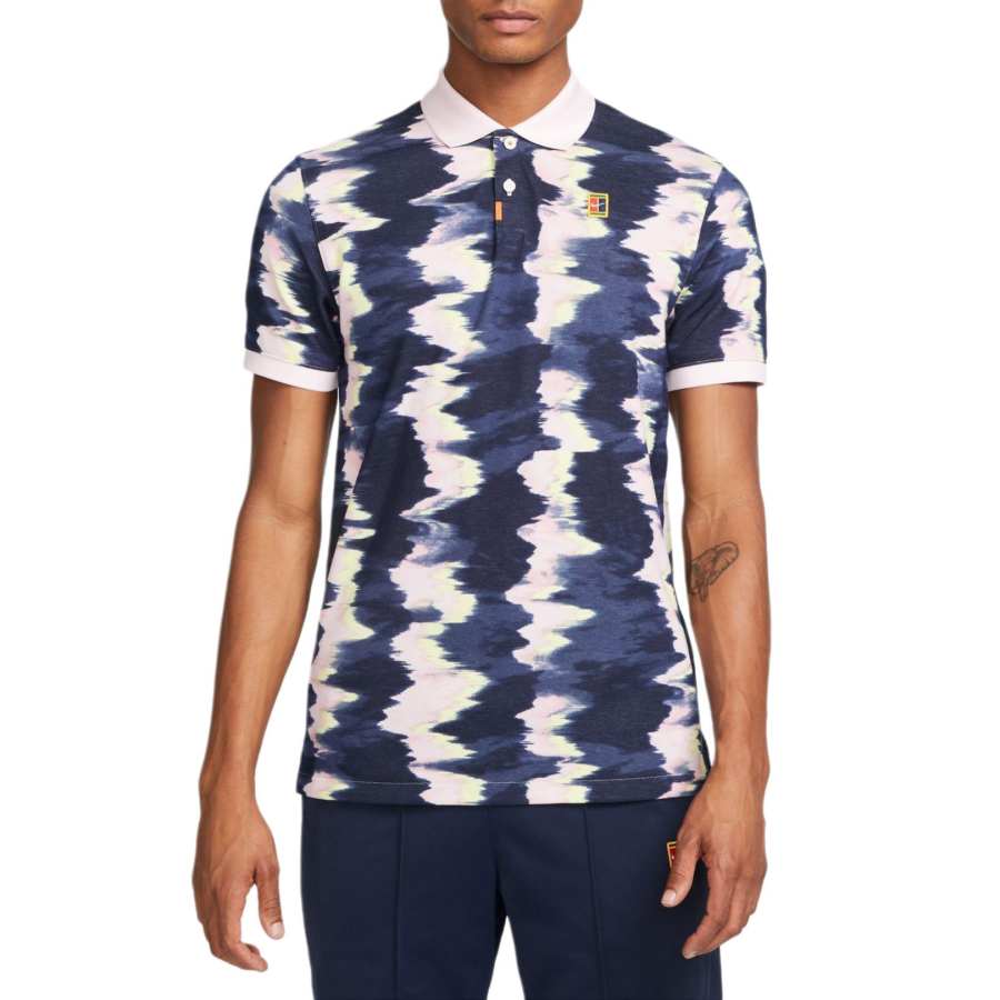 Nike Nike Polo Shirts Men's Dark Blue Polo Collar Moderate Straight Fit
