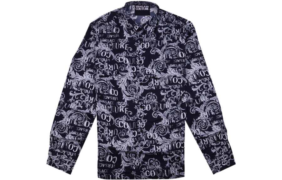 VERSACE JEANS COUTURE All over Baroque Logo print Shirt