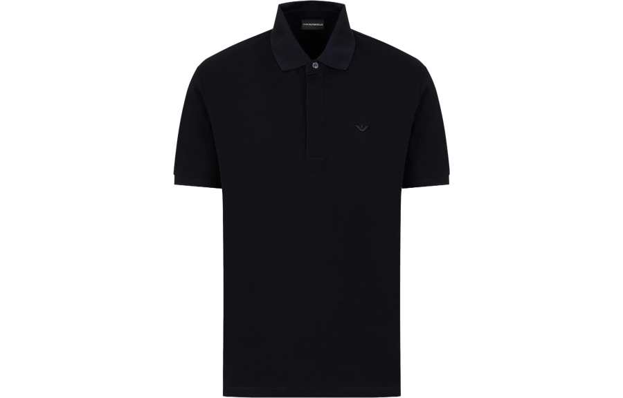 EMPORIO ARMANI 【Previous Season】logo-embroidered cotton polo shirt